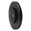 633-45016R Drilled/Slotted Brake Rotor [Black], Fits Select GM, Position: Front Right - image 2