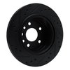 633-46002R Drilled/Slotted Brake Rotor [Black], 2001-2001 GM, Position: Rear Right - image 4