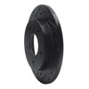 633-46003L Drilled/Slotted Brake Rotor [Black], 1986-1992 GM, Position: Rear Left - image 2