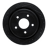 633-46009L Drilled/Slotted Brake Rotor [Black], 1997-2013 GM, Position: Rear Left - image 1
