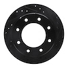 633-46011R Drilled/Slotted Brake Rotor [Black], 2000-2011 GM, Position: Rear Right - image 1