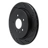 633-46014R Drilled/Slotted Brake Rotor [Black], 2003-2011 GM, Position: Rear Right - image 2