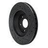 633-46017L Drilled/Slotted Brake Rotor [Black], 2004-2008 GM, Position: Front Left - image 4