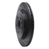 633-46026R Drilled/Slotted Brake Rotor [Black], 2008-2014 GM, Position: Rear Right - image 2