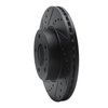 633-46033L Drilled/Slotted Brake Rotor [Black], Fits Select GM, Position: Front Left - image 2