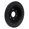 633-46034R Drilled/Slotted Brake Rotor [Black], 2013-2019 GM, Position: Rear Right - image 4