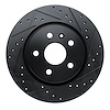633-46062R Drilled/Slotted Brake Rotor [Black], Fits Select GM, Position: Rear Right - image 1