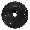 633-47004R Drilled/Slotted Brake Rotor [Black], 1967-1974 GM, Position: Front Right - image 1