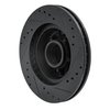 633-47005L Drilled/Slotted Brake Rotor [Black], 1970-1981 GM, Position: Front Left - image 4