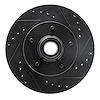 633-47005R Drilled/Slotted Brake Rotor [Black], 1970-1981 GM, Position: Front Right - image 1
