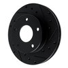 633-47014R Drilled/Slotted Brake Rotor [Black], 1982-1988 GM, Position: Rear Right - image 2