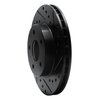 633-47018R Drilled/Slotted Brake Rotor [Black], 1985-1991 GM, Position: Front Right - image 2