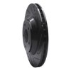 633-47023D Drilled/Slotted Brake Rotor [Black], 1988-1996 GM, Position: Left Front - image 2