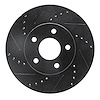 633-47033L Drilled/Slotted Brake Rotor [Black], 2006-2011 GM, Position: Front Left - image 1