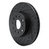 633-47055L Drilled/Slotted Brake Rotor [Black], Fits Select GM, Position: Front Left - image 2