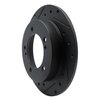 633-47058L Drilled/Slotted Brake Rotor [Black], 1983-1998 GM, Position: Front Left - image 2