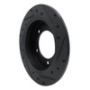633-47058L Drilled/Slotted Brake Rotor [Black], 1983-1998 GM, Position: Front Left - image 4