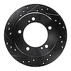 633-47059L Drilled/Slotted Brake Rotor [Black], 1991-1998 GM, Position: Front Left - image 1