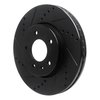 633-47070L Drilled/Slotted Brake Rotor [Black], 2007-2015 GM, Position: Front Left - image 2