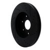 633-47080L Drilled/Slotted Brake Rotor [Black], Fits Select GM, Position: Front Left - image 4