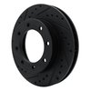 633-48003L Drilled/Slotted Brake Rotor [Black], 1977-2000 Multiple Makes/Models, Position: Front Left - image 3