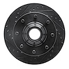 633-48004L Drilled/Slotted Brake Rotor [Black], 1971-1995 Multiple Makes/Models, Position: Front Left - image 1