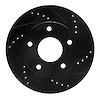 633-48005R Drilled/Slotted Brake Rotor [Black], 1979-1998 GM, Position: Rear Right,Front Right - image 1