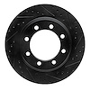 633-48014R Drilled/Slotted Brake Rotor [Black], 1976-1996 Multiple Makes/Models, Position: Front Right,Fr Right - image 1