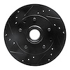 633-48016L Drilled/Slotted Brake Rotor [Black], 1991-2003 GM, Position: Front Left - image 1