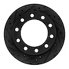 633-48017L Drilled/Slotted Brake Rotor [Black], 1976-2005 Multiple Makes/Models, Position: Front Left,Fr Left,Rear Left,Rr Left - image 1