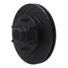633-48031L Drilled/Slotted Brake Rotor [Black], 1994-2002 GM, Position: Front Left - image 2