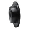 633-48035R Drilled/Slotted Brake Rotor [Black], 1998-2005 GM, Position: Rear Right - image 2