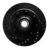 633-48042L Drilled/Slotted Brake Rotor [Black], 2001-2002 GM, Position: Front Left - image 1