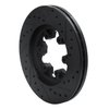 633-48049L Drilled/Slotted Brake Rotor [Black], 2004-2008 GM, Position: Front Left - image 4