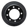 633-48056R Drilled/Slotted Brake Rotor [Black], 2009-2020 GM, Position: Rear Right,Rr Right - image 1
