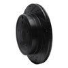 633-48058L Drilled/Slotted Brake Rotor [Black], 2010-2017 GM, Position: Rear Left - image 2