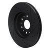 633-48090L Drilled/Slotted Brake Rotor [Black], Fits Select GM, Position: Front Left - image 4
