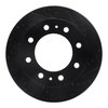 633-48094R Drilled/Slotted Brake Rotor [Black], Fits Select Multiple Makes/Models, Position: Front Right,Fr Right - image 1