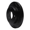 633-50002R Drilled/Slotted Brake Rotor [Black], 1989-2001 GM, Position: Front Right - image 2