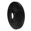 633-52007L Drilled/Slotted Brake Rotor [Black], 1990-2005 GM, Position: Front Left - image 2