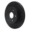 633-52009L Drilled/Slotted Brake Rotor [Black], 1988-1988 GM, Position: Rear Left,Front Left - image 2