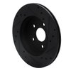 633-52009L Drilled/Slotted Brake Rotor [Black], 1988-1988 GM, Position: Rear Left,Front Left - image 4