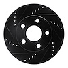 633-52011L Drilled/Slotted Brake Rotor [Black], 1997-2005 GM, Position: Front Left - image 1