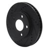 633-52011L Drilled/Slotted Brake Rotor [Black], 1997-2005 GM, Position: Front Left - image 2