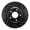 633-52016R Drilled/Slotted Brake Rotor [Black], 2005-2006 GM, Position: Front Right - image 1