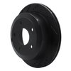 633-52017L Drilled/Slotted Brake Rotor [Black], 2005-2006 GM, Position: Rear Left - image 2