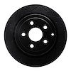 633-52022L Drilled/Slotted Brake Rotor [Black], 2008-2017 GM, Position: Rear Left - image 1
