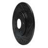 633-52025R Drilled/Slotted Brake Rotor [Black], 2005-2005 GM, Position: Rear Right - image 2