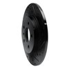 633-52026R Drilled/Slotted Brake Rotor [Black], 2005-2005 GM, Position: Rear Right - image 2