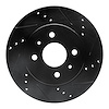 633-53001R Drilled/Slotted Brake Rotor [Black], 1991-2002 GM, Position: Front Right - image 1